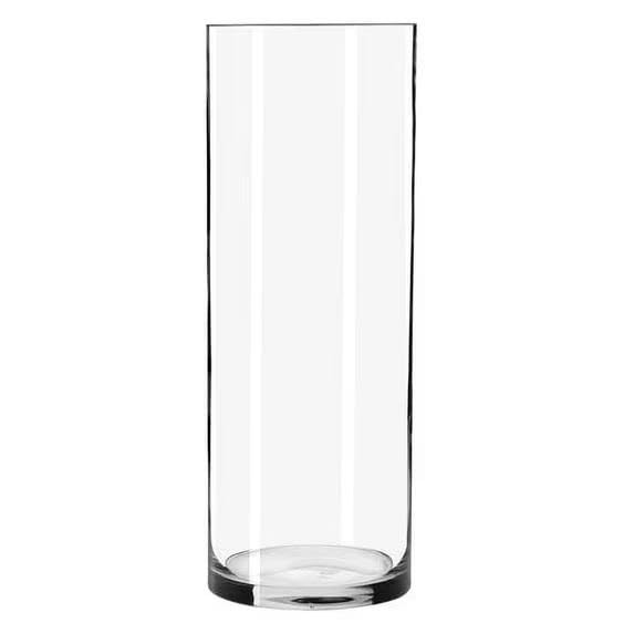Clear Glass Cylinder Floral Vase, 15"(Single)