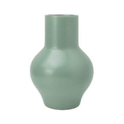Brown Ceramic Vase, 10 Inch(Green)