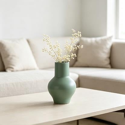 Brown Ceramic Vase, 10 Inch(Green) - product image 5