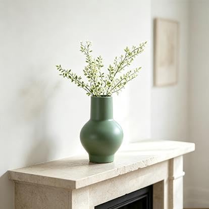 Brown Ceramic Vase, 10 Inch(Green) - product image 3