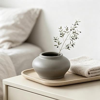 Gray Ceramic Decorative Vase - product image 6