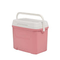 28QT Hard Sided Portable Insulated Ice Chest Cooler Box, 26L Ergonomic Curved Back Eco Foam Thermal Cooling For Camping Sports Day Trips Outdoor Road Travel