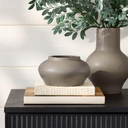 Brown Ceramic Vase, 10 Inch(Gray) - product image 7