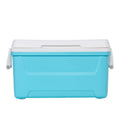 48QT Hard Sided Insulated Ice Chest Cooler Box, 45L Large Capacity Long-Lasting Cooling With Stain Resistant Liner For Camping Beach Picnic Tailgating Family Outdoor Activities