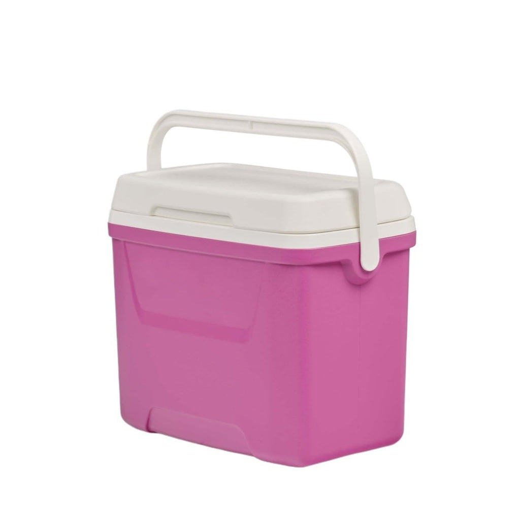 28QT Hard Sided Portable Insulated Ice Chest Cooler Box, 26L Ergonomic Curved Back Thermal Cooling With Eco Foam Insulation For Camping Sports Day Trips Outdoor Travel