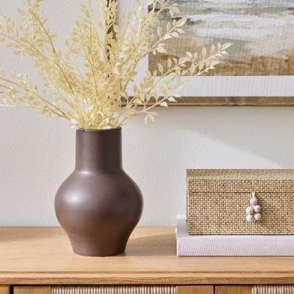 Brown Ceramic Vase, 10 Inch(Brown) - product image 6
