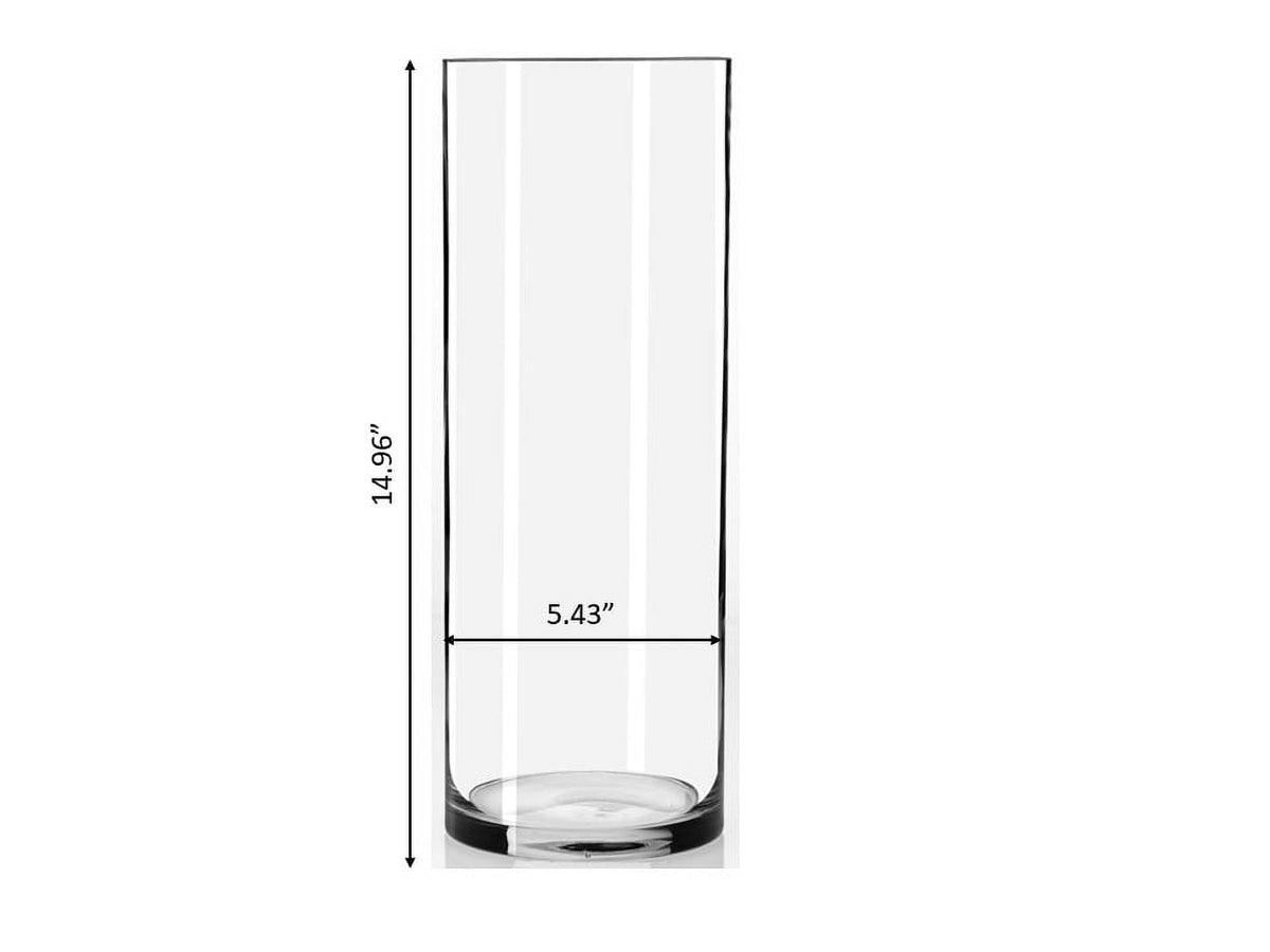 Clear Glass Cylinder Floral Vase, 15"(Single) - product image 2