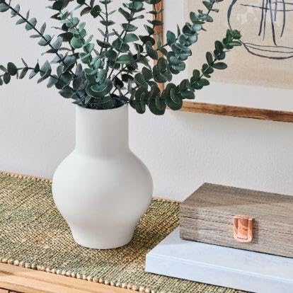 Brown Ceramic Vase, 10 Inch(White) - product image 5