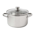 4 Quart Stainless Steel Steamer Pot With Shatter Resistant Glass Lid & Mesh Basket, Tri-Ply Base Induction Compatible Cookware For Vegetables Pasta Seafood