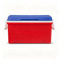 Laguna 48 QT Hard Sided Ice Chest Cooler, Red White Blue