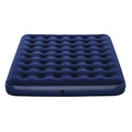 10 Inch Queen Inflatable Air Mattress, Flocked Coil Beam Blow Up Bed, Holds 661lbs, No Pump Included For Indoor Outdoor