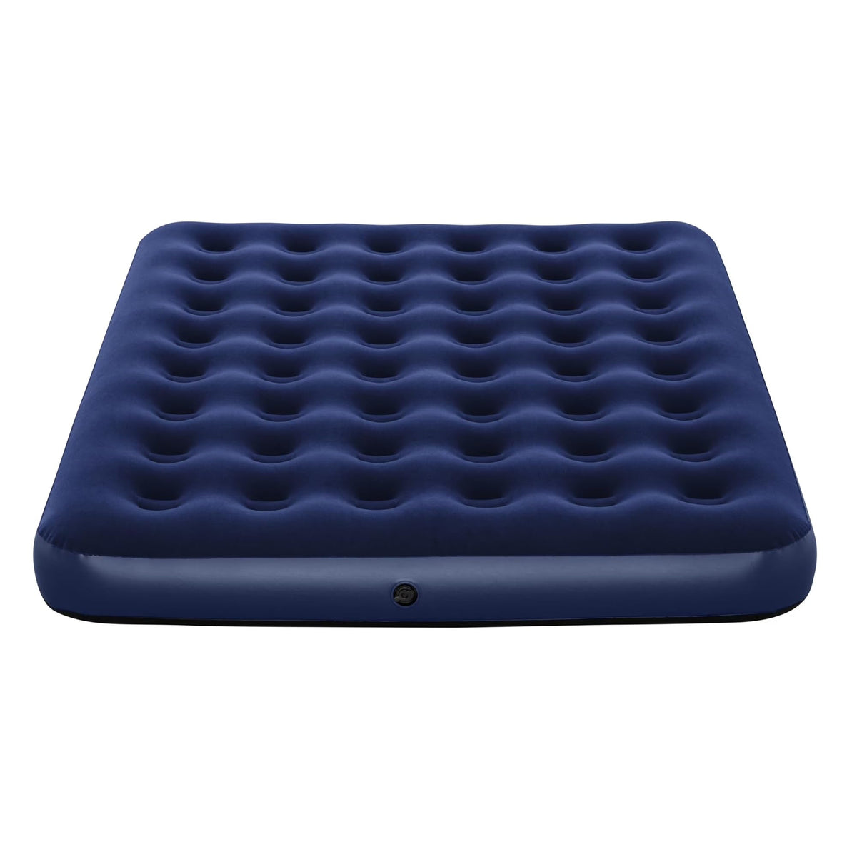 10 Inch Queen Inflatable Air Mattress, Flocked Coil Beam Blow Up Bed, Holds 661lbs, No Pump Included For Indoor Outdoor