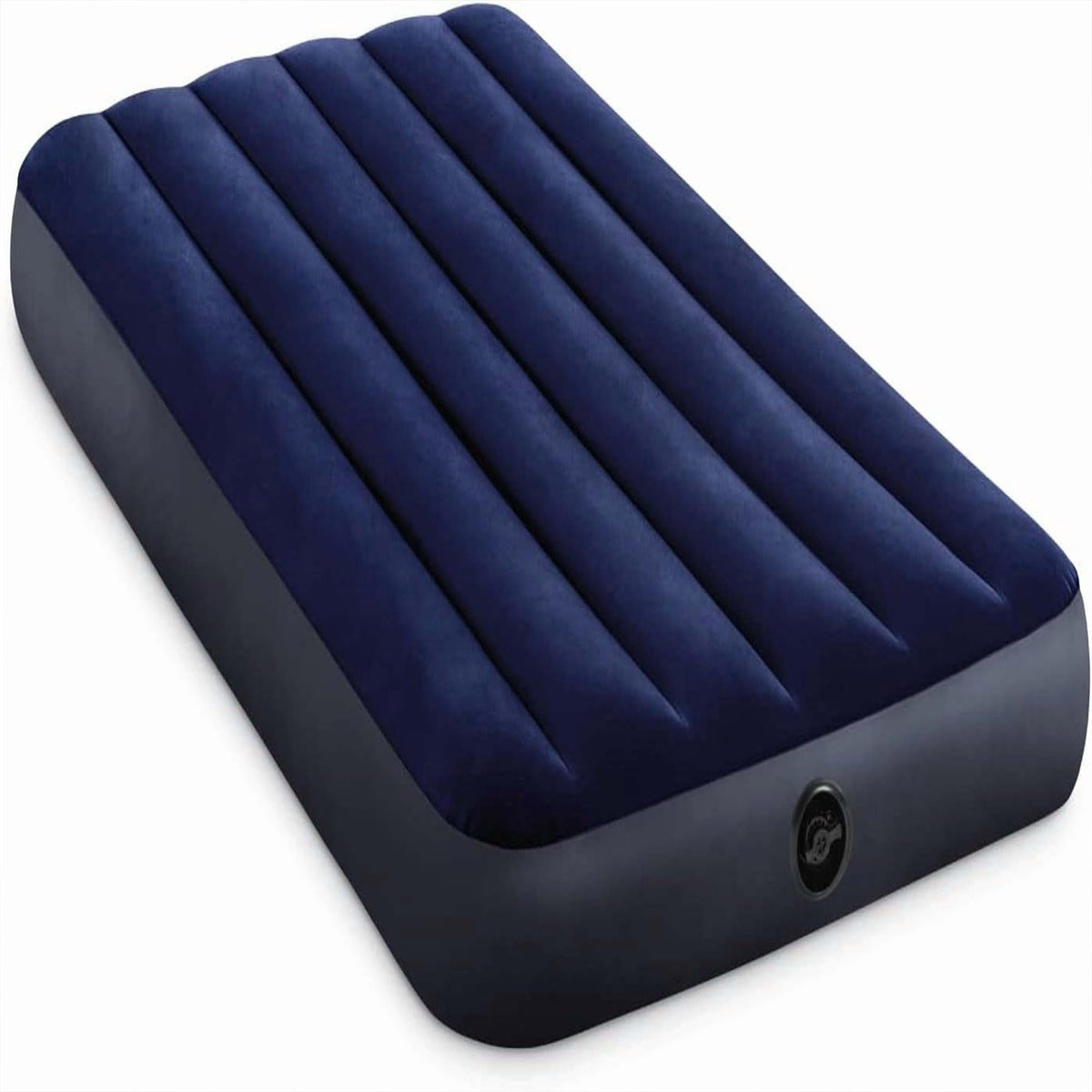 10 Inch Twin Inflatable Air Mattress, Polyester Beam Bed With Velvet Flocked Top, Wide 2-in-1 Valve, Pump Not Included, Foldable Portable For Indoor Guest Room Camping Travel
