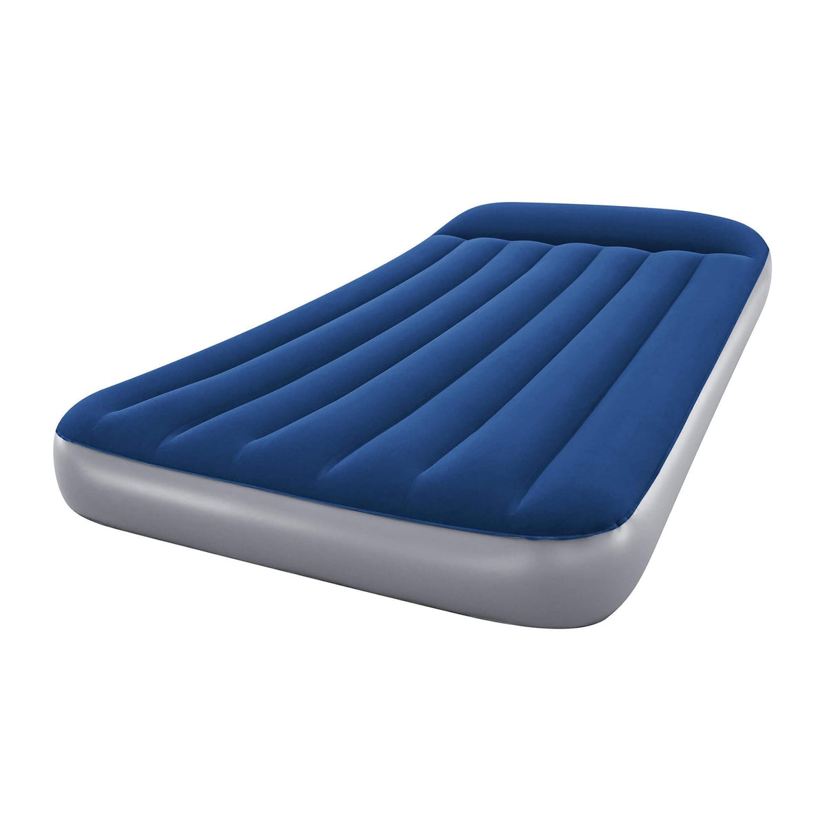 12 Inch Twin SleepSupport Inflatable Air Mattress With Built-in AC Electric Pump, Reinforced Internal Beam Bed, 330 LBS Load Capacity, Portable Carry Bag For Indoor Guest Camping Travel
