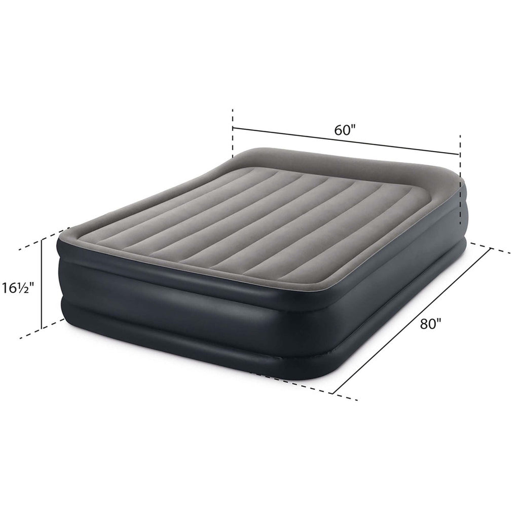 Twin Size 16.5 Inch Raised Inflatable Air Mattress With Built-in Electric Pump & Integrated Pillow,300 LBS Weight Capacity, Portable Carry Bag For Indoor Outdoor Guest Camping Use product image