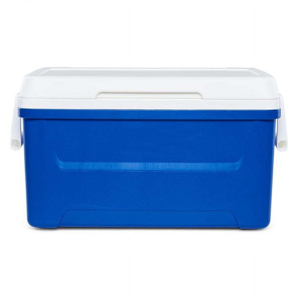 48QT Hard Sided Insulated Ice Chest Cooler Box, 45L Large Capacity Long Time Cold Retention Cooling With Stain & Odor Resistant Liner For Camping Beach Picnic Tailgating Family Outdoor Party
