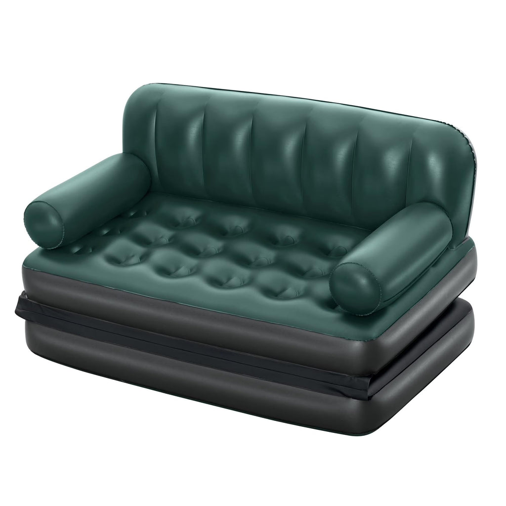 5-in-1 Inflatable Air Couch, Convertible Sofa Bed With Quick Valve, Holds 661lbs Indoor Outdoor Use