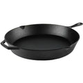 15 Inch Pre-Seasoned Cast Iron Skillet With Dual Handles, Large Cooking Pan With Pour Spouts For Stovetop, Grill And Campfire