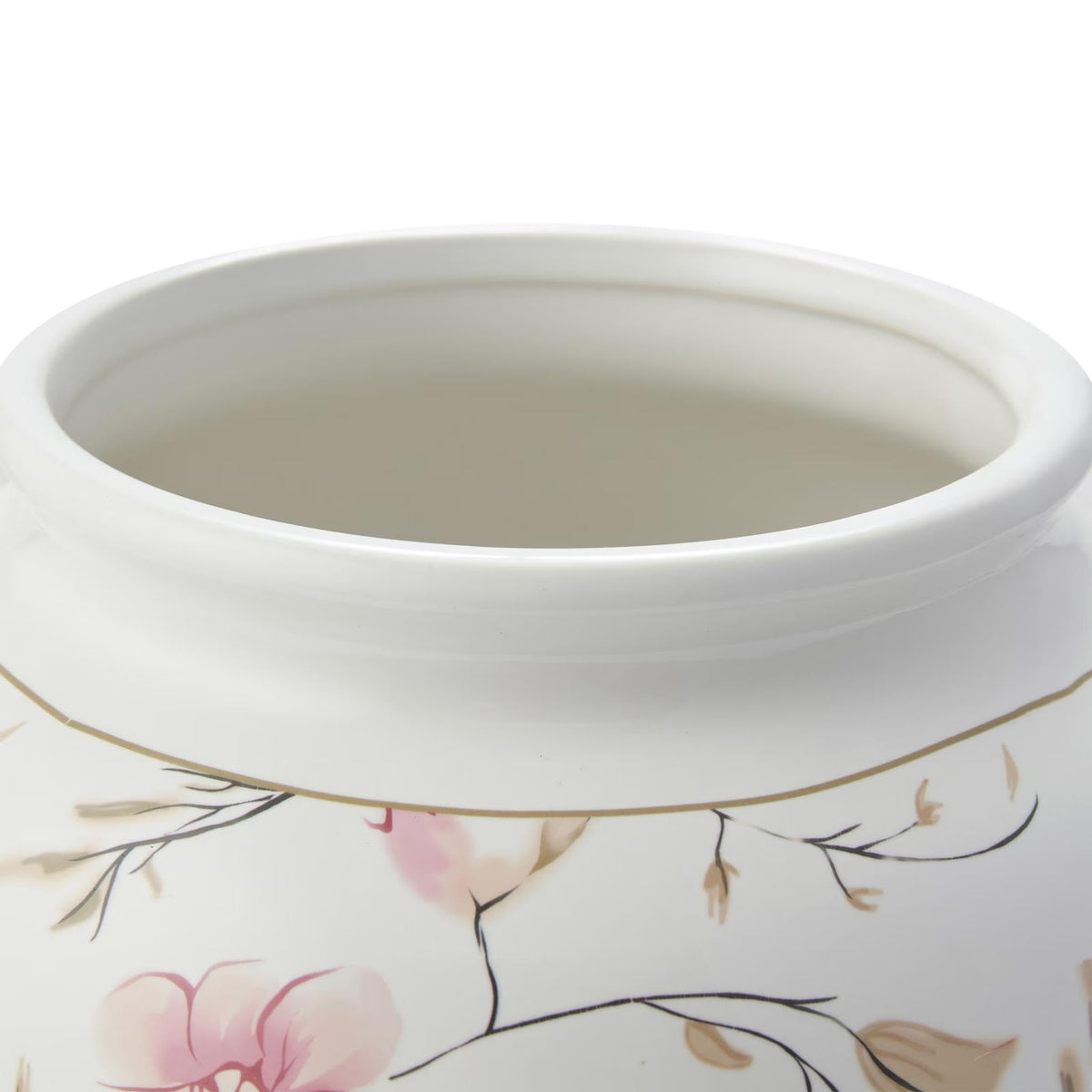 8 In Pink Floral Round Ceramic Vase(Pink) - product image 3