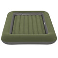 Inflatable Air Mattress, 60×35×7in Roll-Resistant Blow Up Bed With Repair Patch, No Pump For Indoor Camping