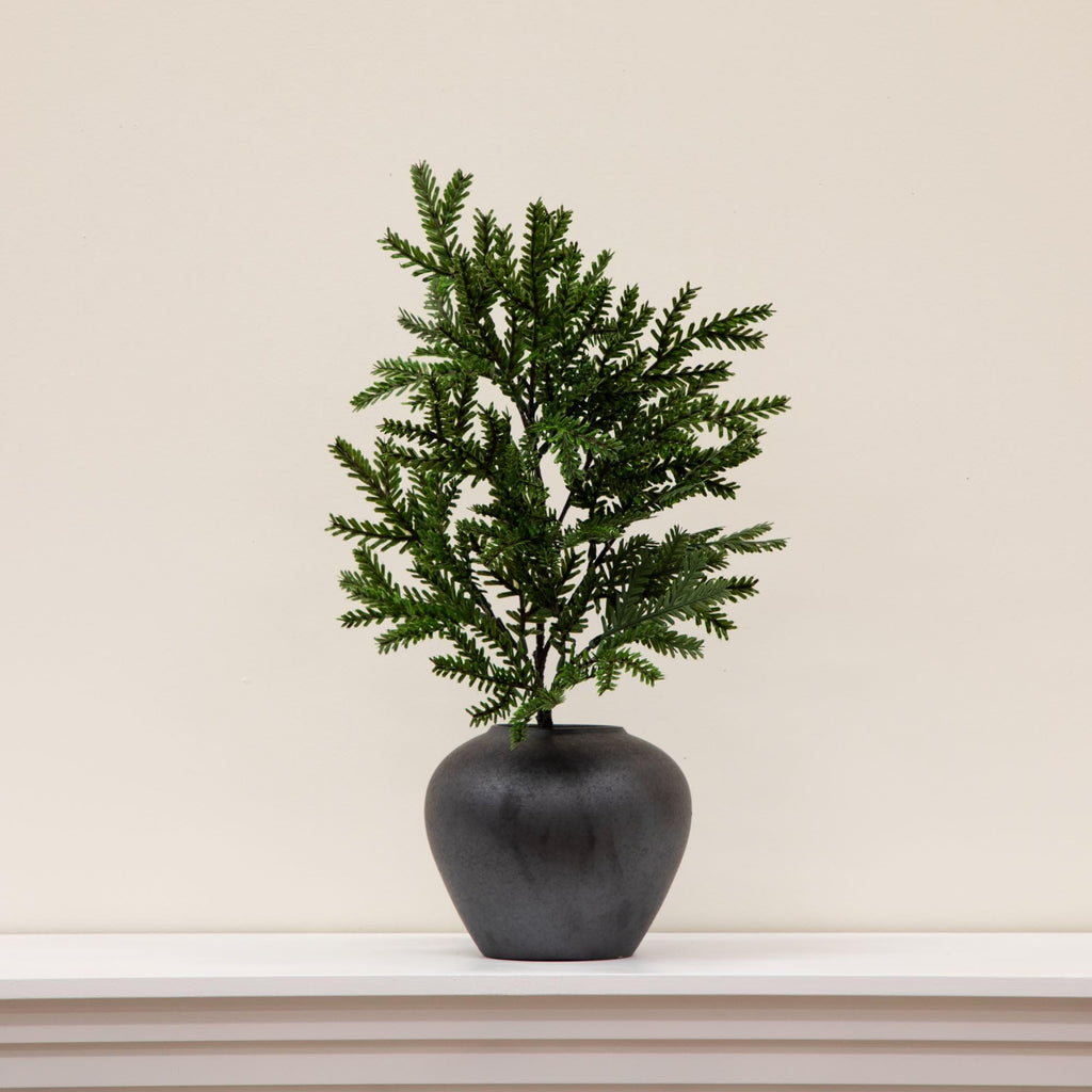 Ceramic Round Urn Vase, 7 In, Dark Gray - product image 6
