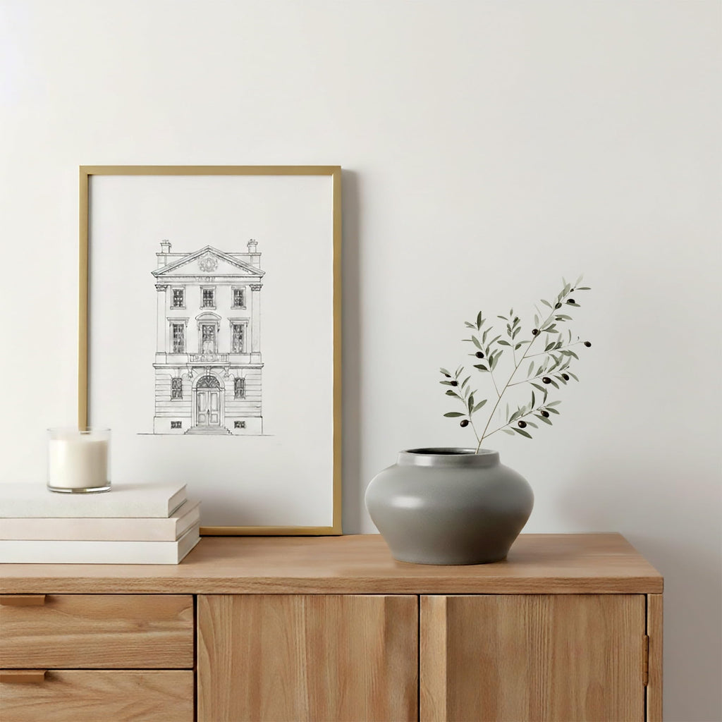 Gray Ceramic Decorative Vase - product image 2