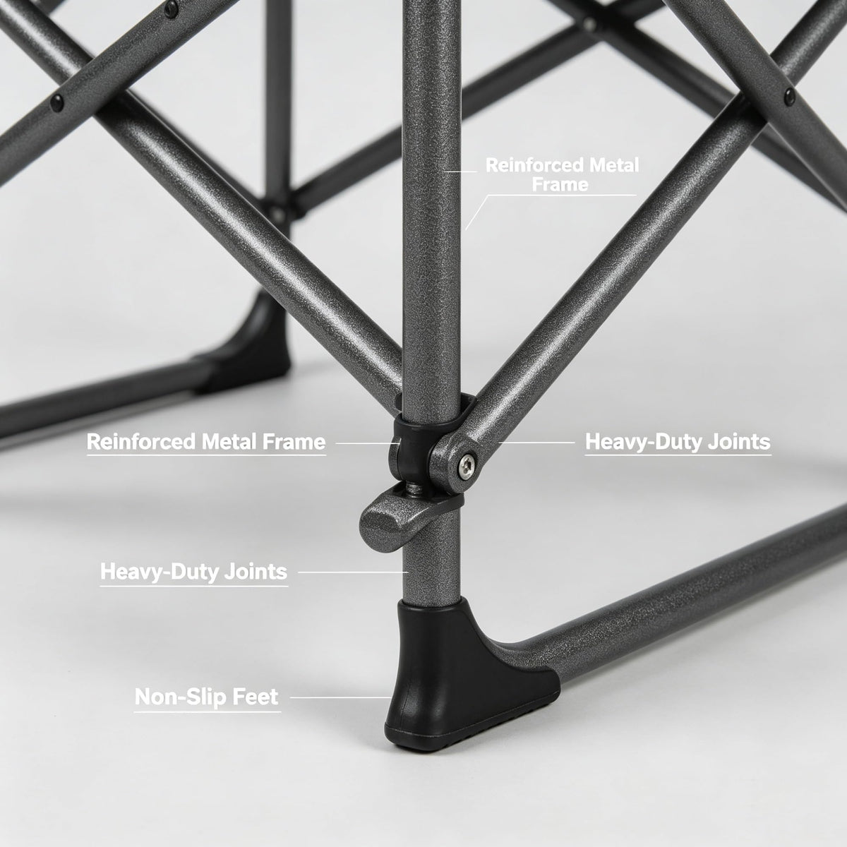 Green Oversized Folding Director Chair With Foldable Side Table, Heavy-Duty Portable Outdoor Camping With 23 Inches Extra Wide Seat product image