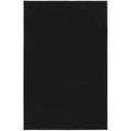Solid Black Indoor Area Rug, 54"×78" Stain Fade Resistant Woven Carpet, Pet Friendly For Garage Basement Living Room Dining