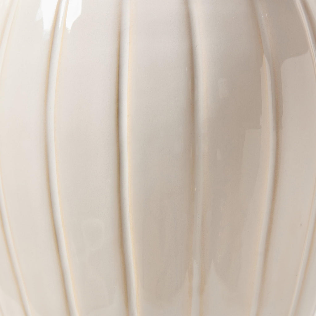 8" White Planter Ceramic Scroll Vase - product image 3