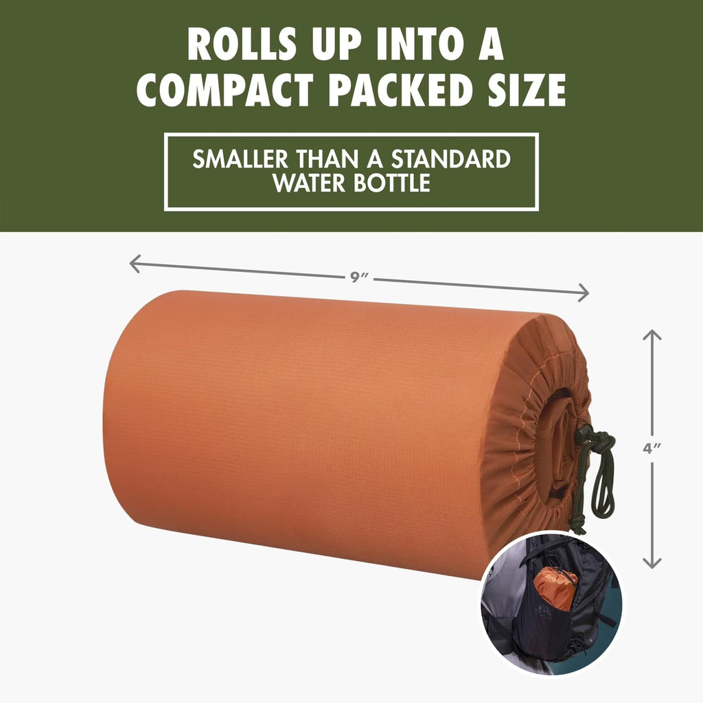Rectangular Camping Sleeping Pad, CrossWing Anti-Roll Inflatable Mat, R-Value 1.3 Lightweight Backpacking Air product image