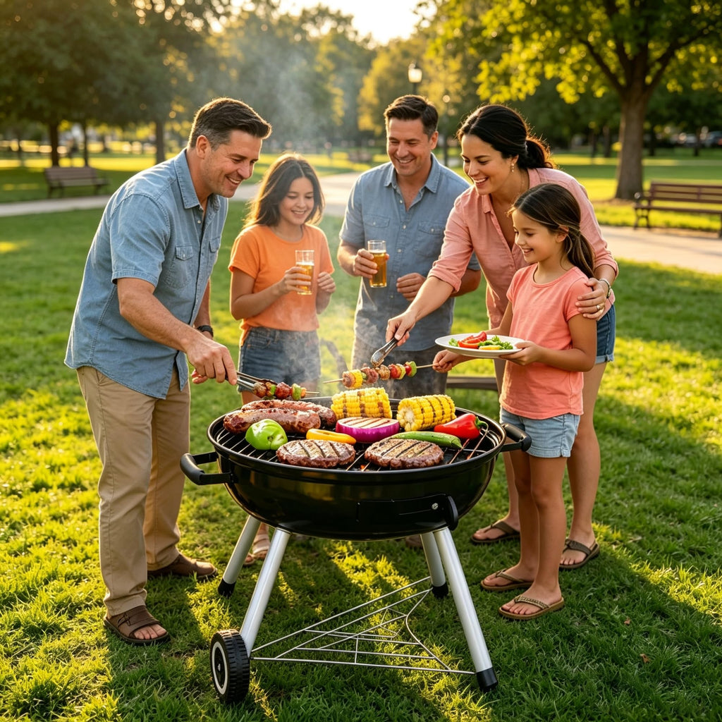 14.5 Inch Black Portable Dome Charcoal Grill product image