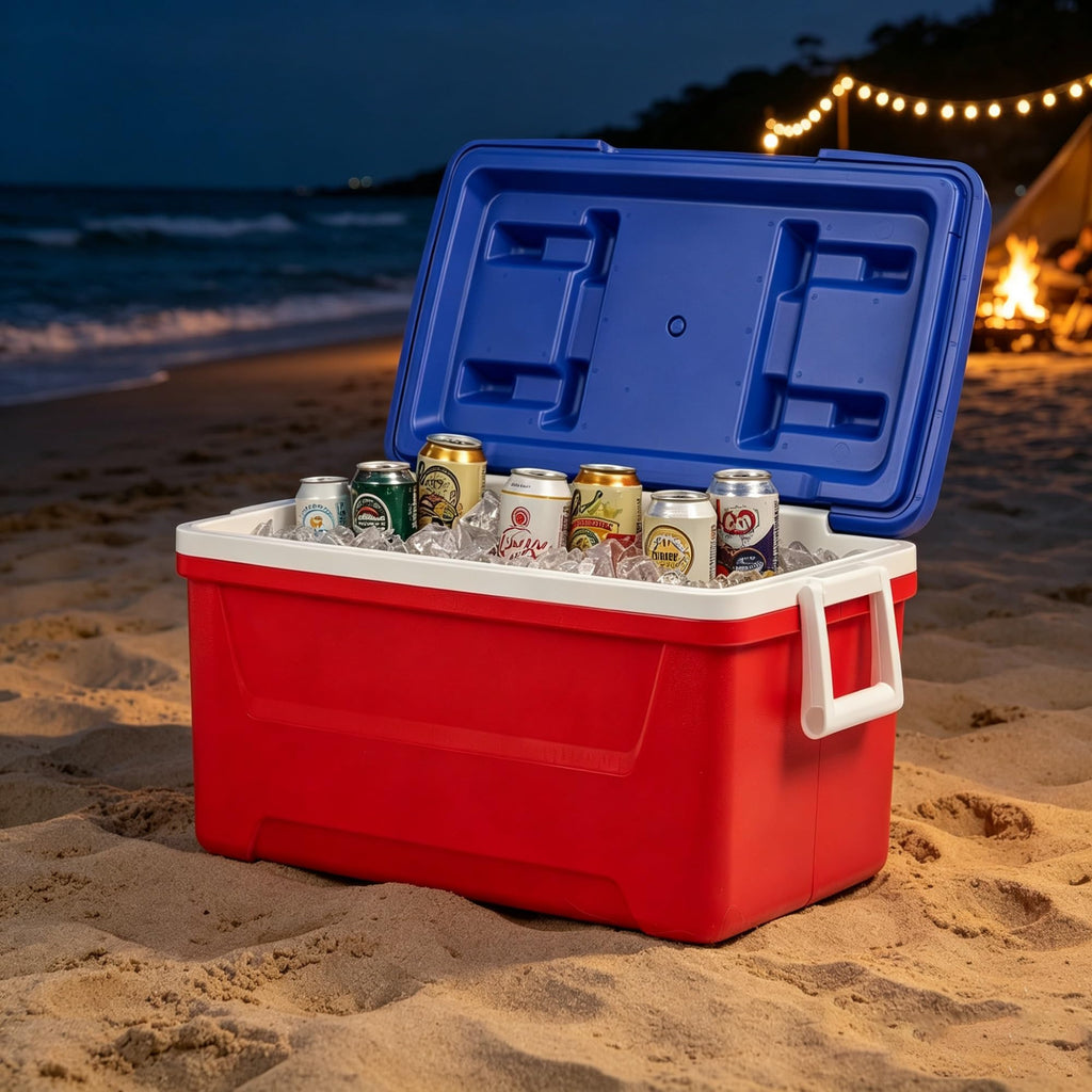 Laguna 48 QT Hard Sided Ice Chest Cooler, Red White Blue product image