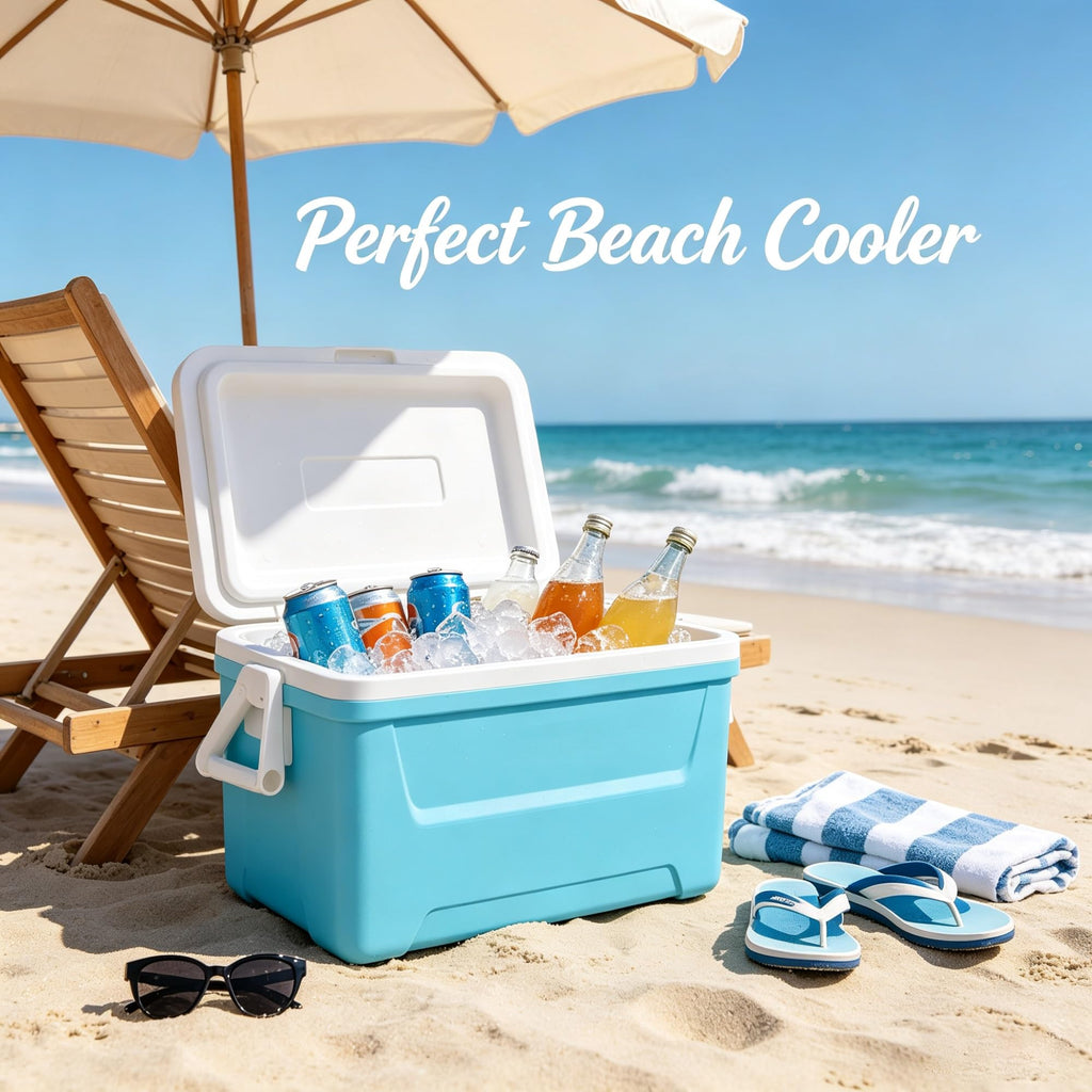 48QT Hard Sided Insulated Ice Chest Cooler Box, 45L Large Capacity Long-Lasting Cooling With Stain Resistant Liner For Camping Beach Picnic Tailgating Family Outdoor Activities product image
