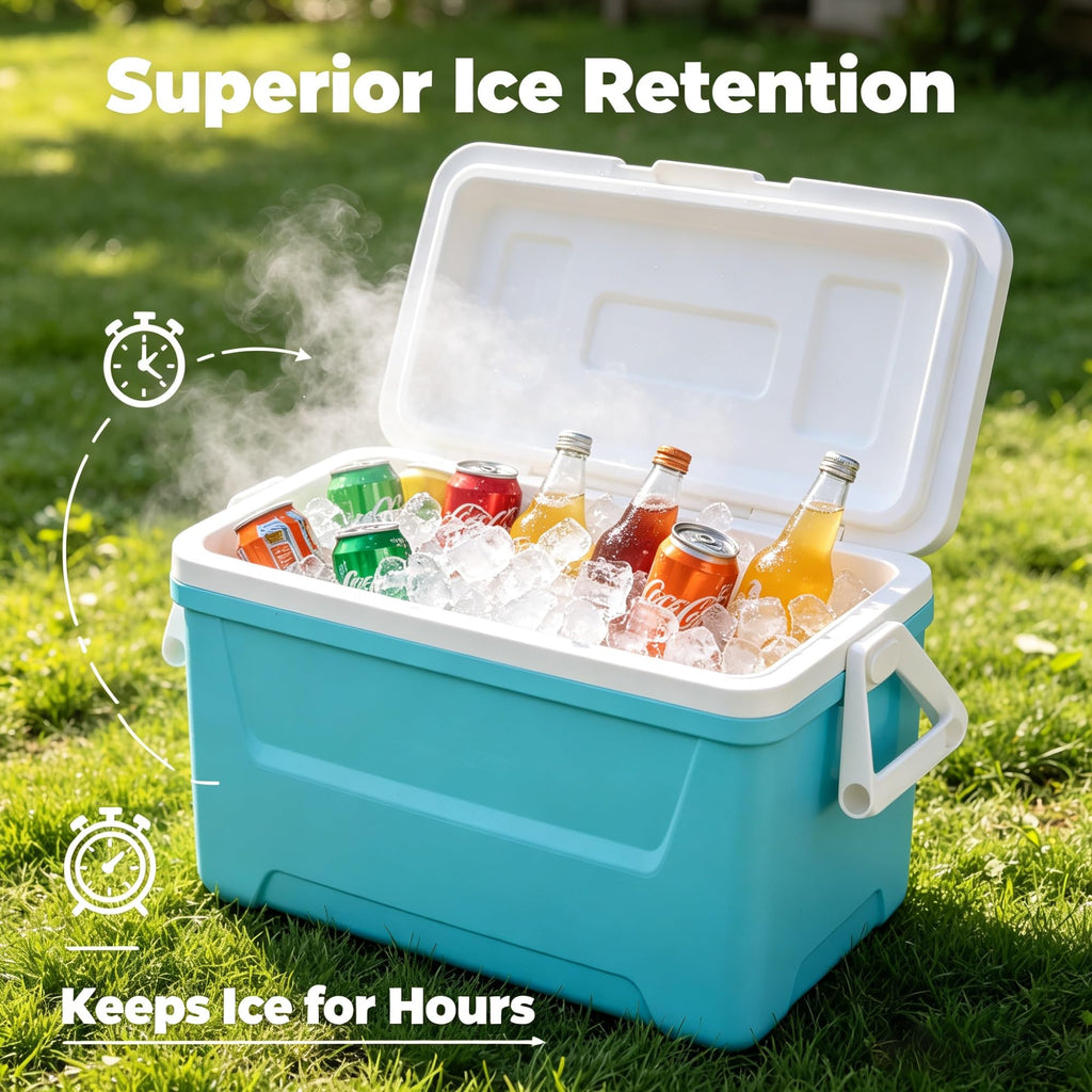 48QT Hard Sided Insulated Ice Chest Cooler Box, 45L Large Capacity Long-Lasting Cooling With Stain Resistant Liner For Camping Beach Picnic Tailgating Family Outdoor Activities product image