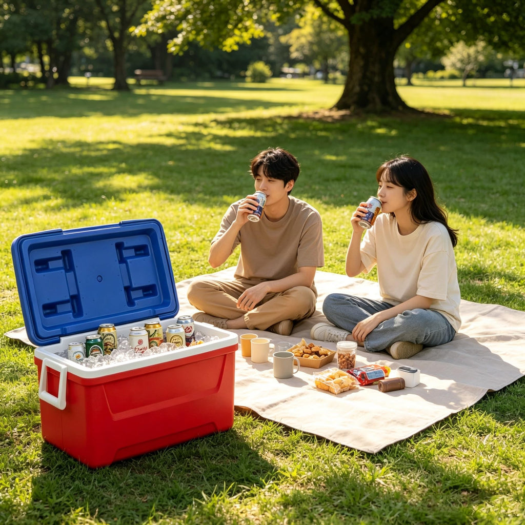 Laguna 48 QT Hard Sided Ice Chest Cooler, Red White Blue product image